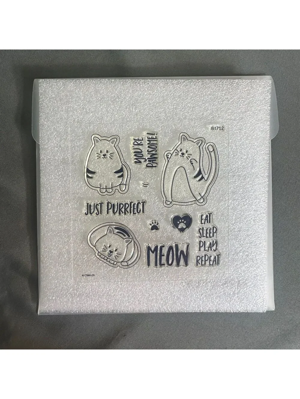Close To My Heart Z3974 You're Pawsome Acrylic Stamp and Thin Cut Set